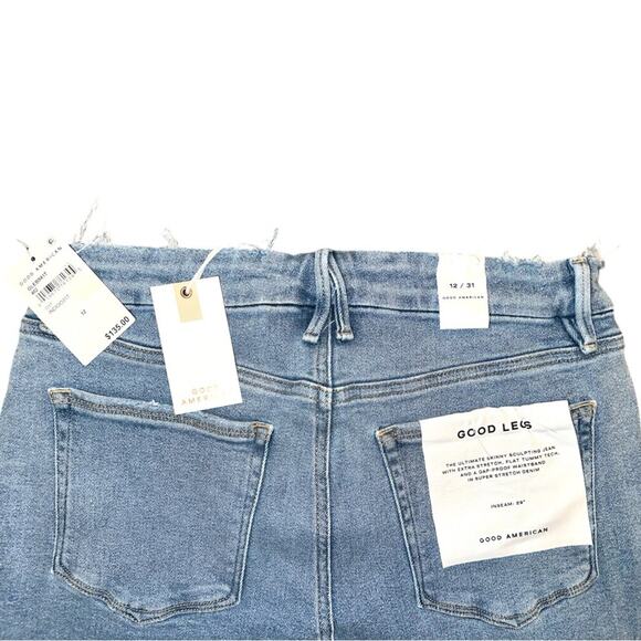 NWT Good American Good Legs Skinny Jeans in Indigo Size 12/31 Retail $135 - Picture 5 of 6